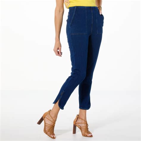 Dg By Diane Gilman Superstretch Knit Denim Slim Sleek Crop Jean