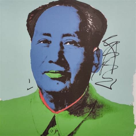 Andy Warhol Lithograph Mao Zedong Portrait Certificate Leo Castelli