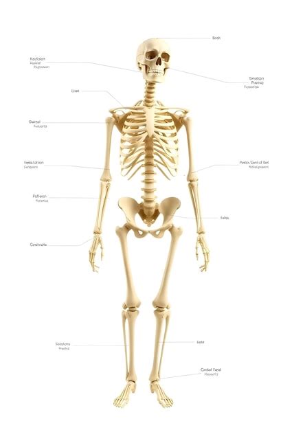 The anatomy of a human skeleton | Premium AI-generated image