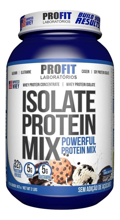 Suplemento En Polvo Profit Laborat Rios Isolate Protein Mix Prote Nas