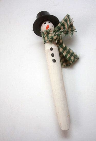 Easy Clothespin Snowmen Ornaments Factory Direct Craft Blog