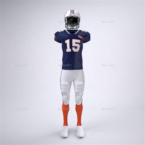 American Football Player's Uniform Mock-Up, Graphics | GraphicRiver