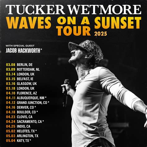 Tucker Wetmore Concert Tickets and Tour Schedule 1