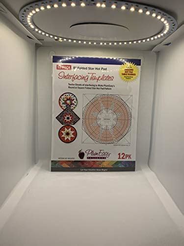 Folded Star Inch Hot Pad Interfacing Templates Pack Custom Printed X
