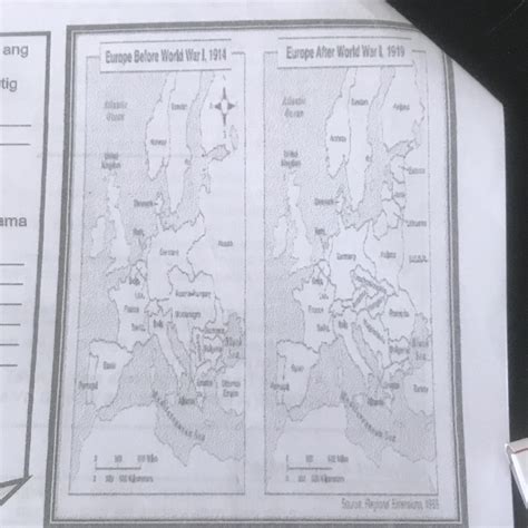 Suriiin Ang Mapa Ng Europa Ano Ang Mga Pagbabago Na Iyong Napansin At