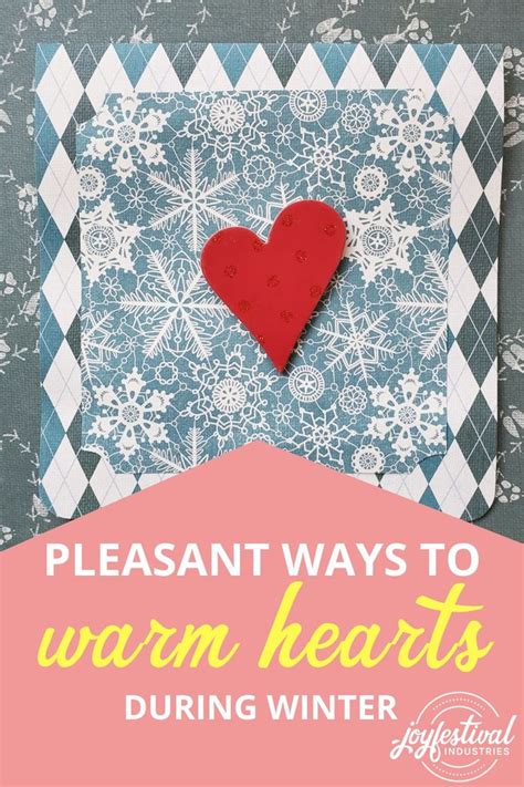 Handmade DIY Winter Cards - Warm Hearts with JOYFESTIVAL Industries