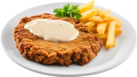 Image Of Delicious Looking Chicken Fried Steak Ai Generated 32322013 Png