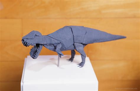 Origami Tyrannosaurus Designed By Seth Friedman Cribb Visuals