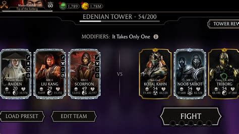 Edenian Tower Fatal Fights Rewards Mortal Kombat Mobile