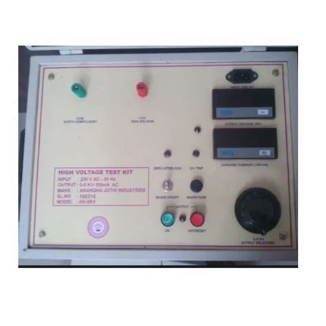 Single Digital Hipot High Voltage Test Kit, Model Name/Number: HV-5kV ...