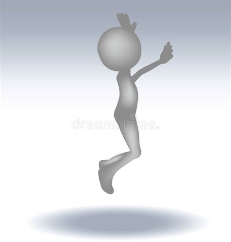 3d Man Jumping Stock Vector Illustration Of Jumping 39368219