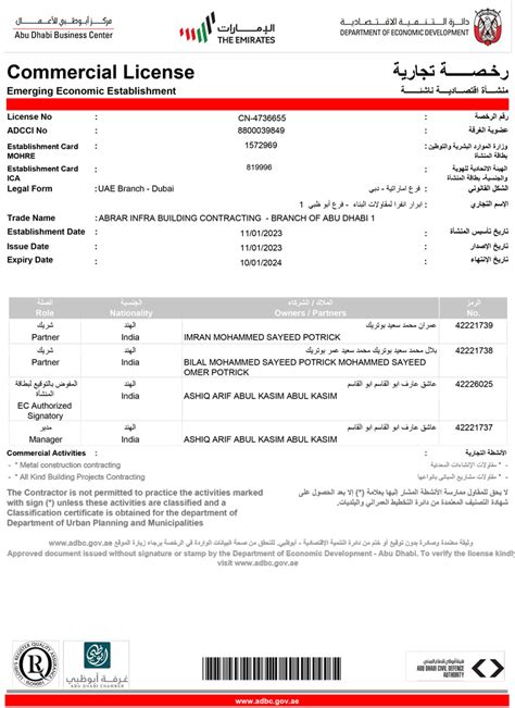 Registration Certificates Abrarme