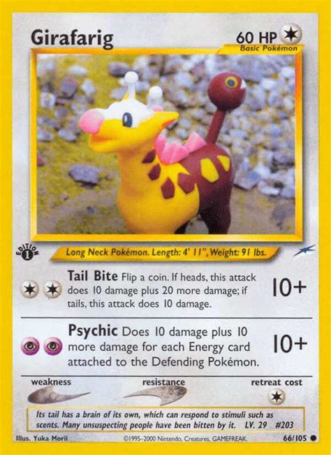 Girafarig neo4 66 Pokémon Card Database PokemonCard