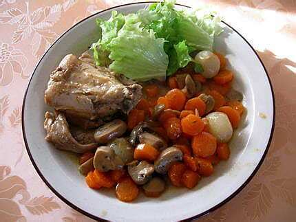 Recette De R Bles De Lapin Aux Carottes Et Aux Champignons