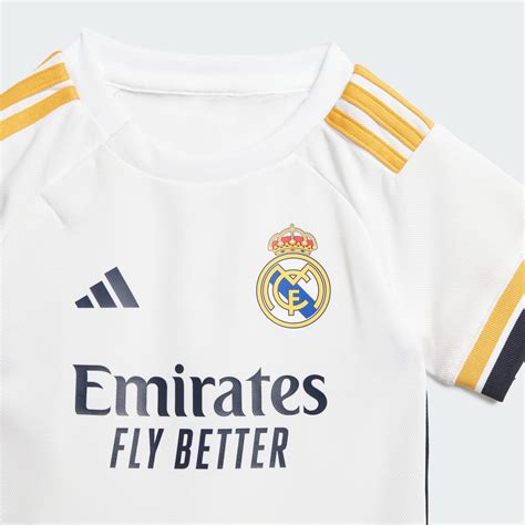 adidas סט מדי בית Real Madrid 23 24 לילדים לבן adidas IL