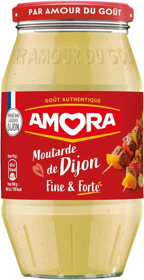 Amora Mustard Dijon Fine And Forte 430g Korat Chef