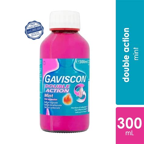 Gaviscon Double Action Liquid 300ml Relief Heartburn And Indigestion