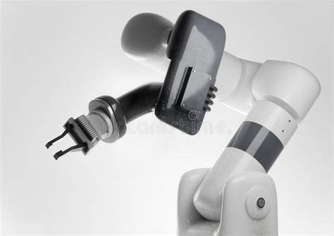 Modern Robotic Arm for Manufacturing Products Stock Photo - Image of ...