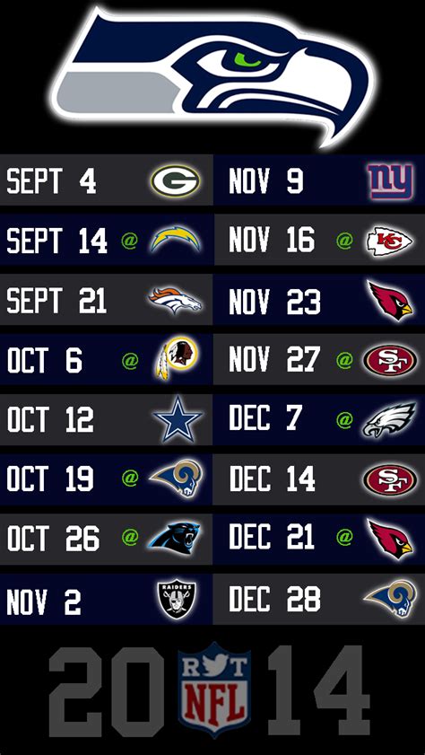 Seahawks 2016 Schedule Wallpaper - WallpaperSafari