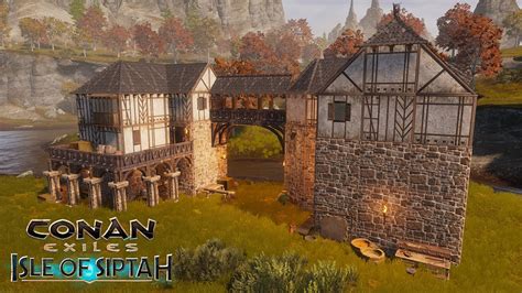 How To Build Medieval Houses Speed Build Conan Exiles Youtube