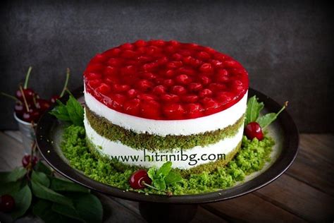 Вкусна торта с вишни за лятото