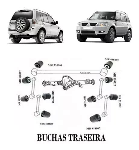 Kit Bucha Da Susp Traseira Mitsubishi Pajero Tr