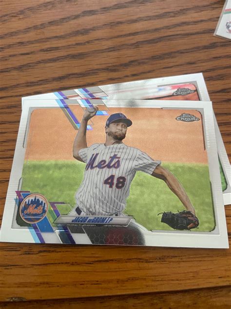 2021 Topps Chrome Refractor 12 Jacob DeGrom For Sale Online EBay