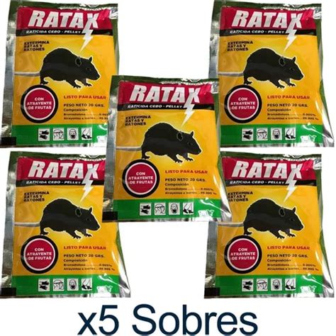 Cebo Raticida Veneno Mata Ratones Ratas Efectivo Mercadolibre