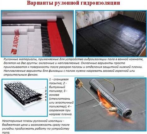 Рулонная гидроизоляция для фундамента процесс монтажа - варианты пола