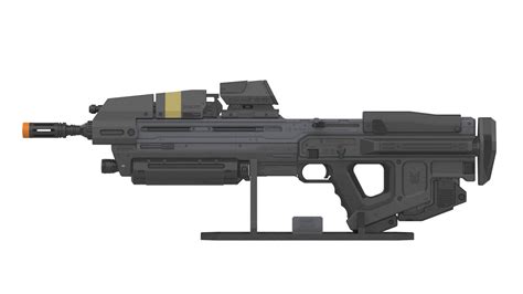 Ma40 Assault Rifle Halo 3d Model By Makerlab