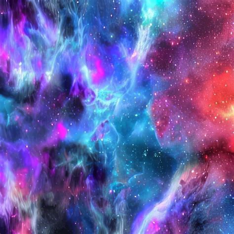 Premium AI Image Abstract Starry Space Purple With Shining Star Dust