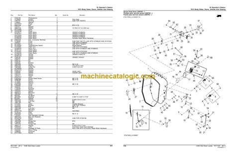 John Deere 332E Skid Steer Loader Parts Catalog (PC11187) – Machine ...