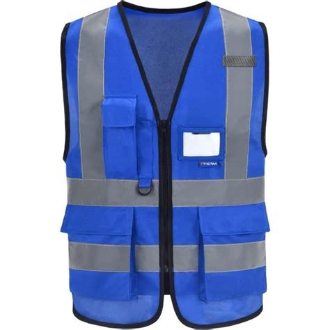 Couleurs Poches De Classe Gilet De S Curit Bleu Petit