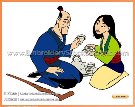 Mulan Fa Zhou Fathers Day Holiday Disney Character Designs In 4