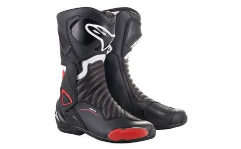 Botas Alpinestars Smx V Negro Rojo Fabregues Motos