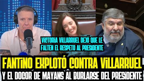 Fantino Explot Contra Victoria Villarruel Dejaste Que Se Le C Guen De