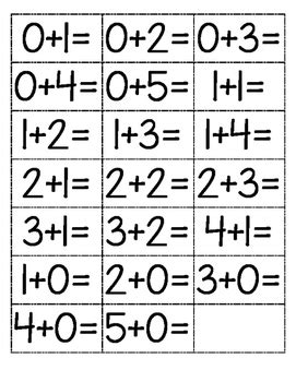 Addition Flashcards By Cristie Smith Teachers Pay Teachers