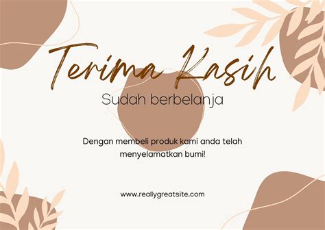 Detail Contoh Kartu Ucapan Terima Kasih Koleksi Nomer