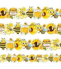 Amazon Whaline Pcs Bee Bulletin Board Borders Ft Yellow Black