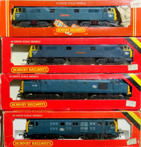 Hornby 00 Gauge Locos Comprising Class 37 No 37130 Br Blue Class 29