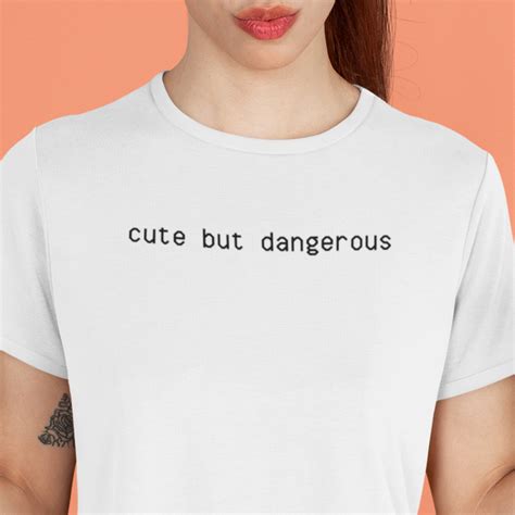 CUTE BUT DANGEROUS Crop Top Meme Crop Top Sassy Crop Top Y2K Fashion ...