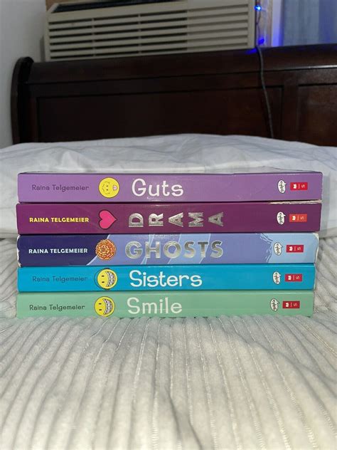 Raina Telgemeier Five Book Collection Smile Drama Sisters Ghosts Guts Ebay