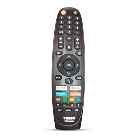 Vision Voice Control Android TV Remote - Black