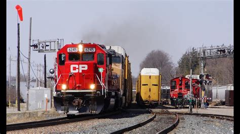 Railreel Cn Via Osr Cp Ingersoll Woodstock Ontario Youtube