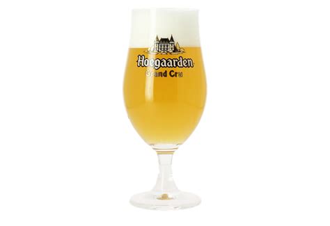 Drink Hoegaarden Grand Cru in its tulip shaped beer glass of 33cl