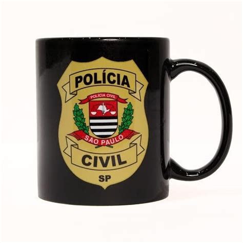 Caneca Personalizada Polícia Civil MercadoLivre