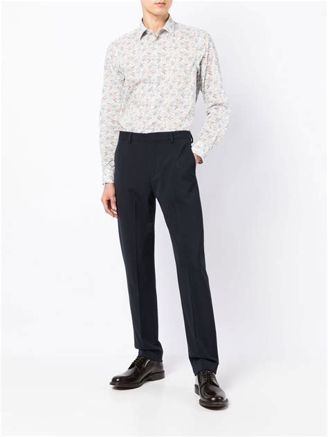 Paul Smith Floral Print Organic Cotton Shirt Farfetch