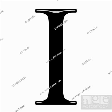 3d Greek Letter Iota Isolated In White Stock Photo Picture And Low