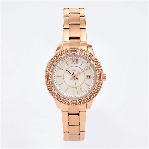 Rose Gold Tone Analogue Watch Tk Maxx Uk