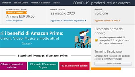 Come Disdire Amazon Prime Video Annullare Abbonamento Smartworld